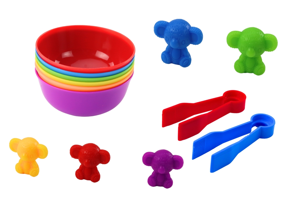 Zabawka Do Sortowania Kolorów Zwierzęta Miś Żaba 3