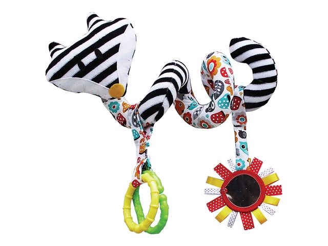 Grzechotka Spiralka wózkowa biało-czarna 951 69519