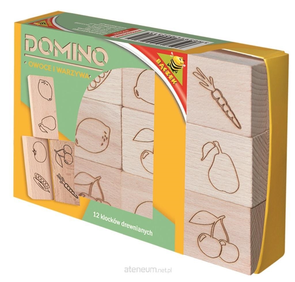 Domino drewniane - owoce i warzywa 02315
