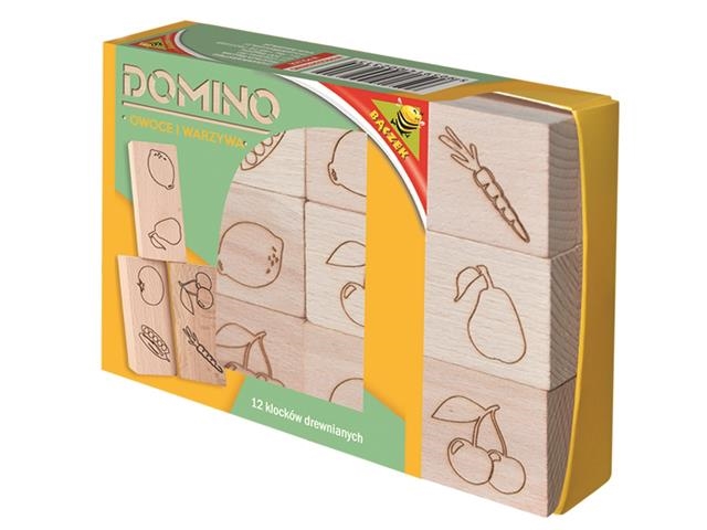 Domino drewniane - owoce i warzywa 02315