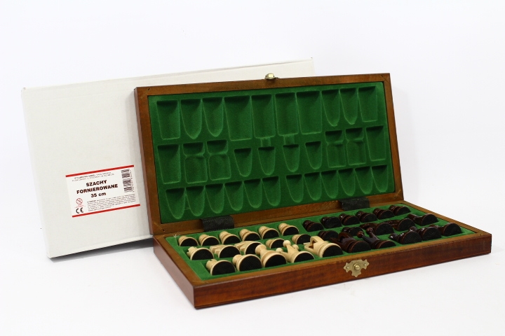 Szachy fornirowane 35cm 30261