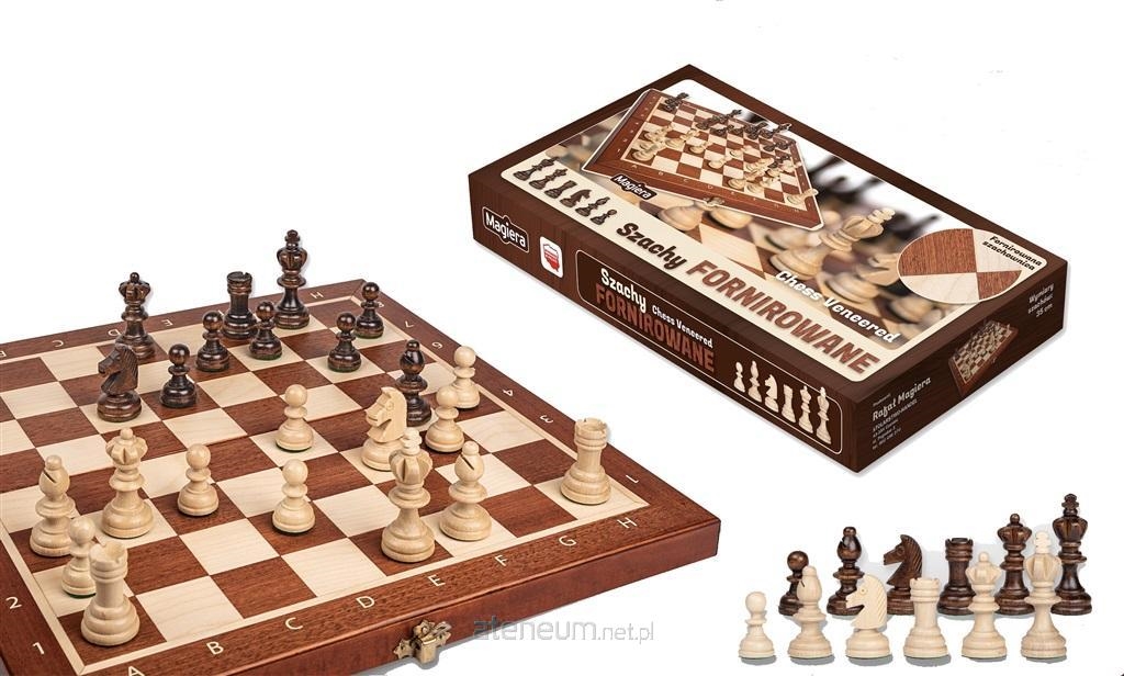 Szachy fornirowane 35cm 30261
