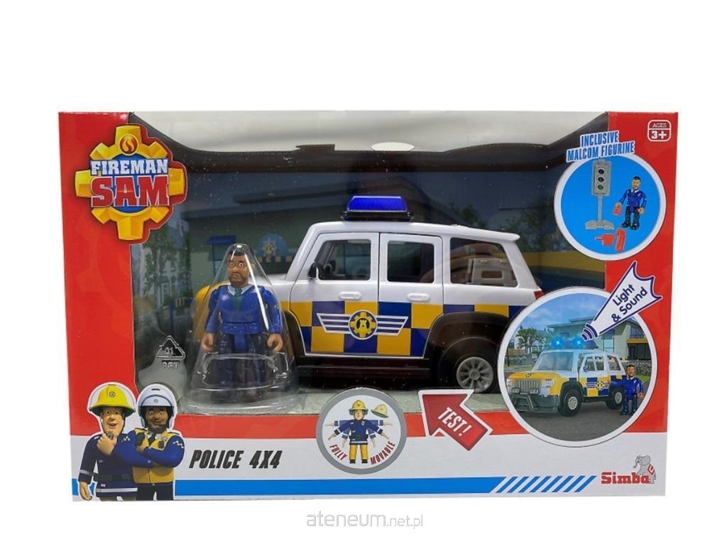 Strażak Sam jeep policyjny+figurka 925-1096