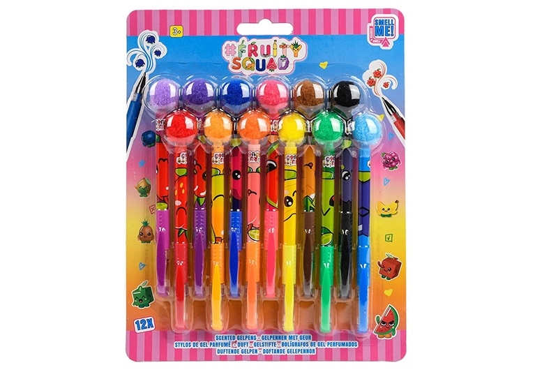 FRUITYSQUAD pachn.dług.żelowe/pompon 12sz FS60384