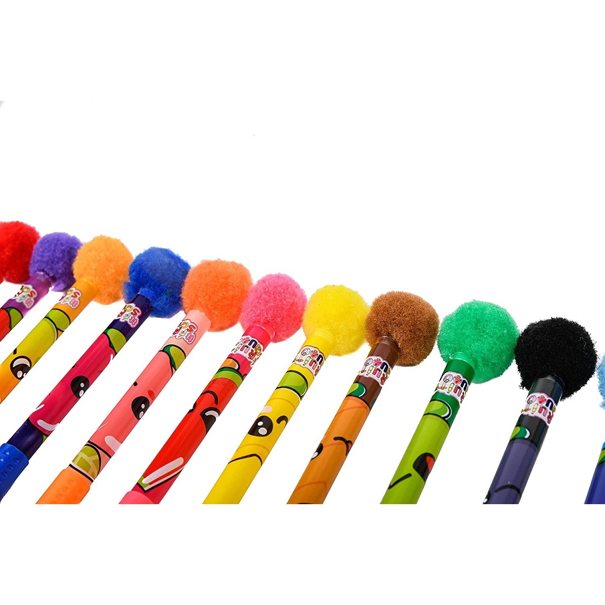 FRUITYSQUAD pachn.dług.żelowe/pompon 12sz FS60384