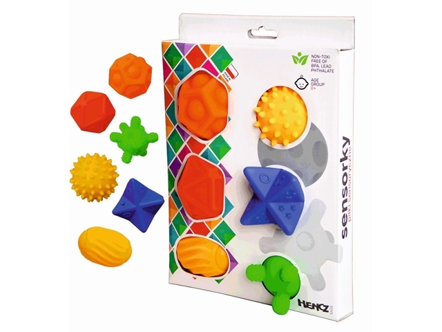 Piłki sensoryczne 6szt pudełko 885 68857