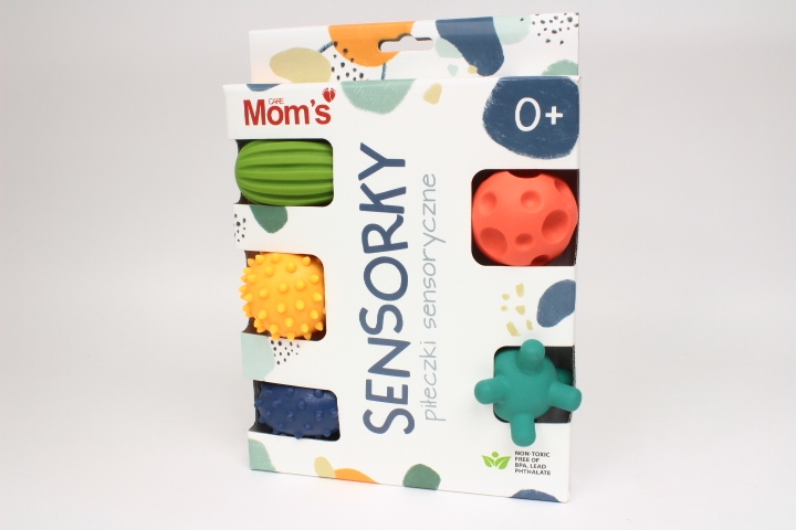 Piłeczki sensoryczne 5szt pastelowe 886 68864