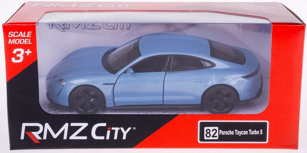 Model RMZ Porsche Taycan Turbo blue K-954 19543