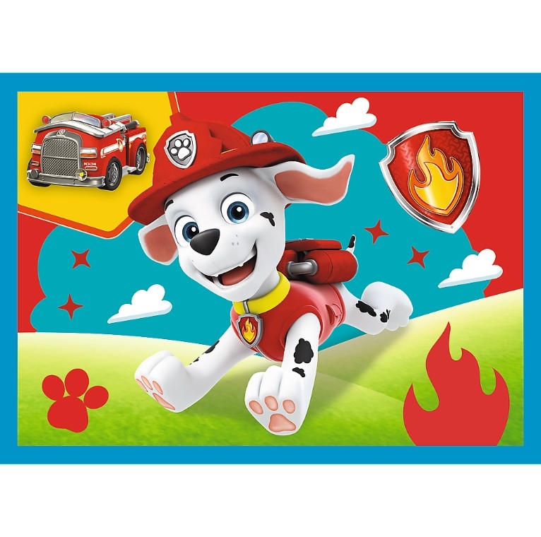 Puzzle - 4w1 - Biegnące Pieski - 34628