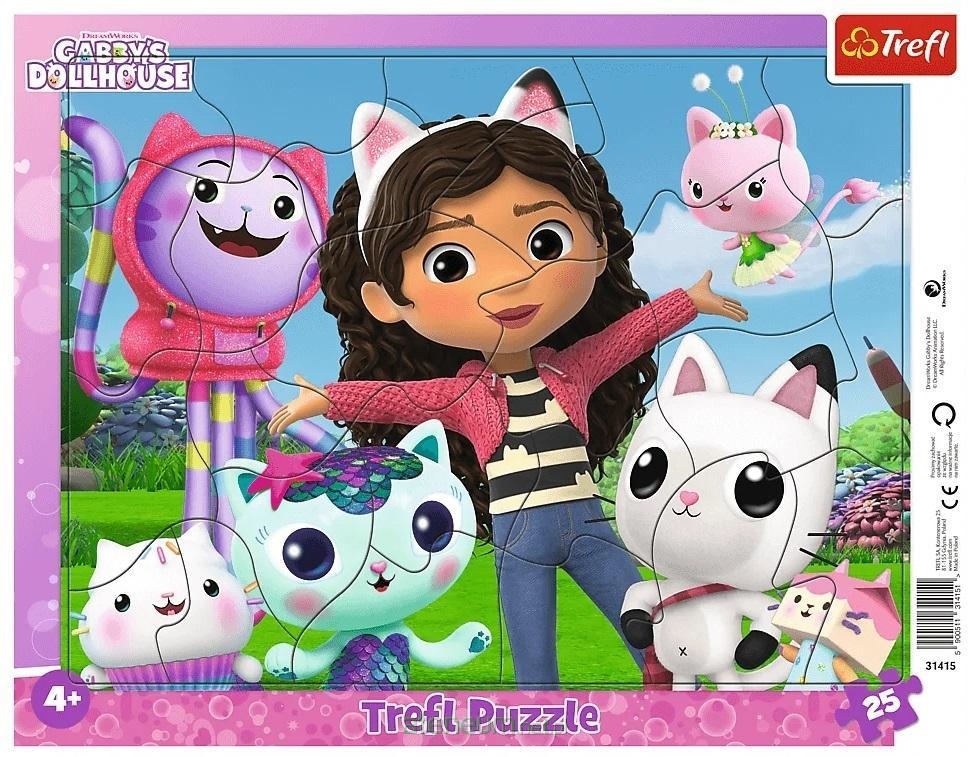 PUZZLE Ramkowe 25 Poznaj Gabi/Univ.Gabbys 31415