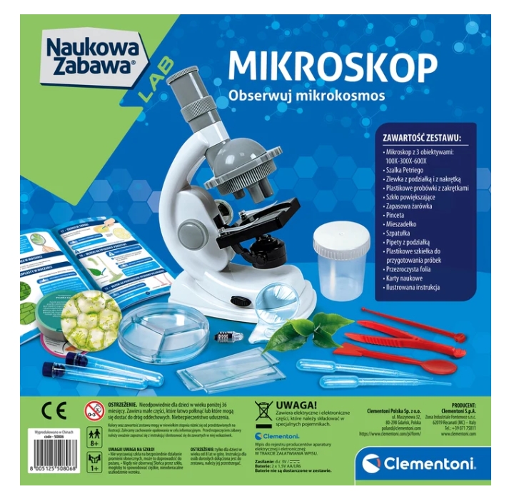 CLE Naukowa zabawka Doświadczenia z mikrosk.50806