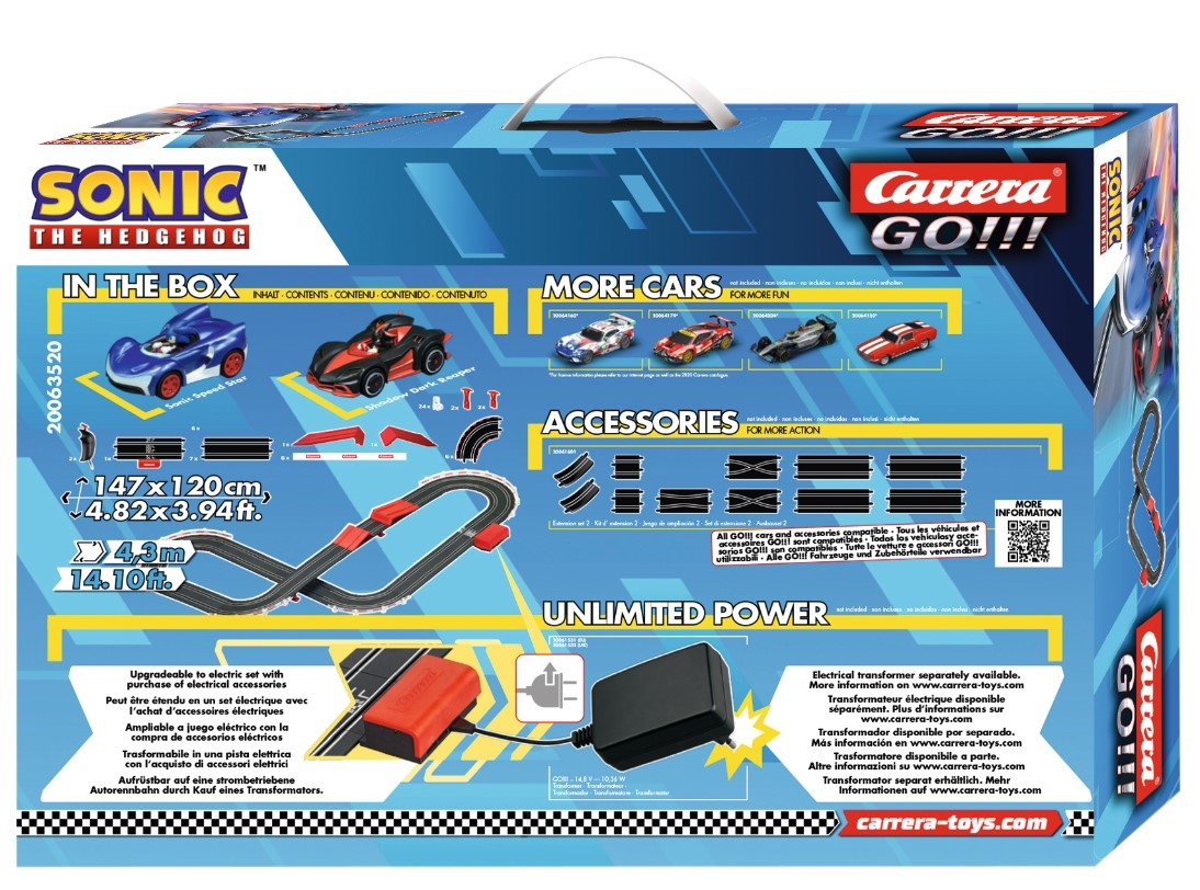 CARRERA GO!!! tor Sonic 4,3m+skocznia 20063520