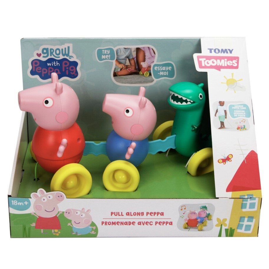 TOMY Świnka Peppa rodzinka do ciągnięcia E73527 /3