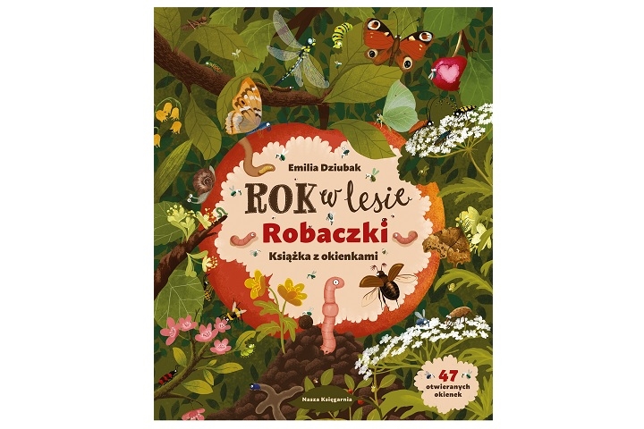 Rok w lesie Robaczki książka z okienkami 38507