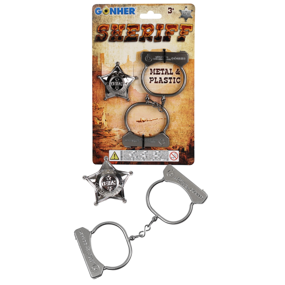 GONHER zest.z met.kajdankami+odznaka 323/0 32302