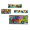 Puzzle pojazdy 11x22cm 6rodz HPAW01 44195