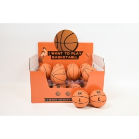 Piłka twarda koszowa 6cm 24szt/disp 01291 12918