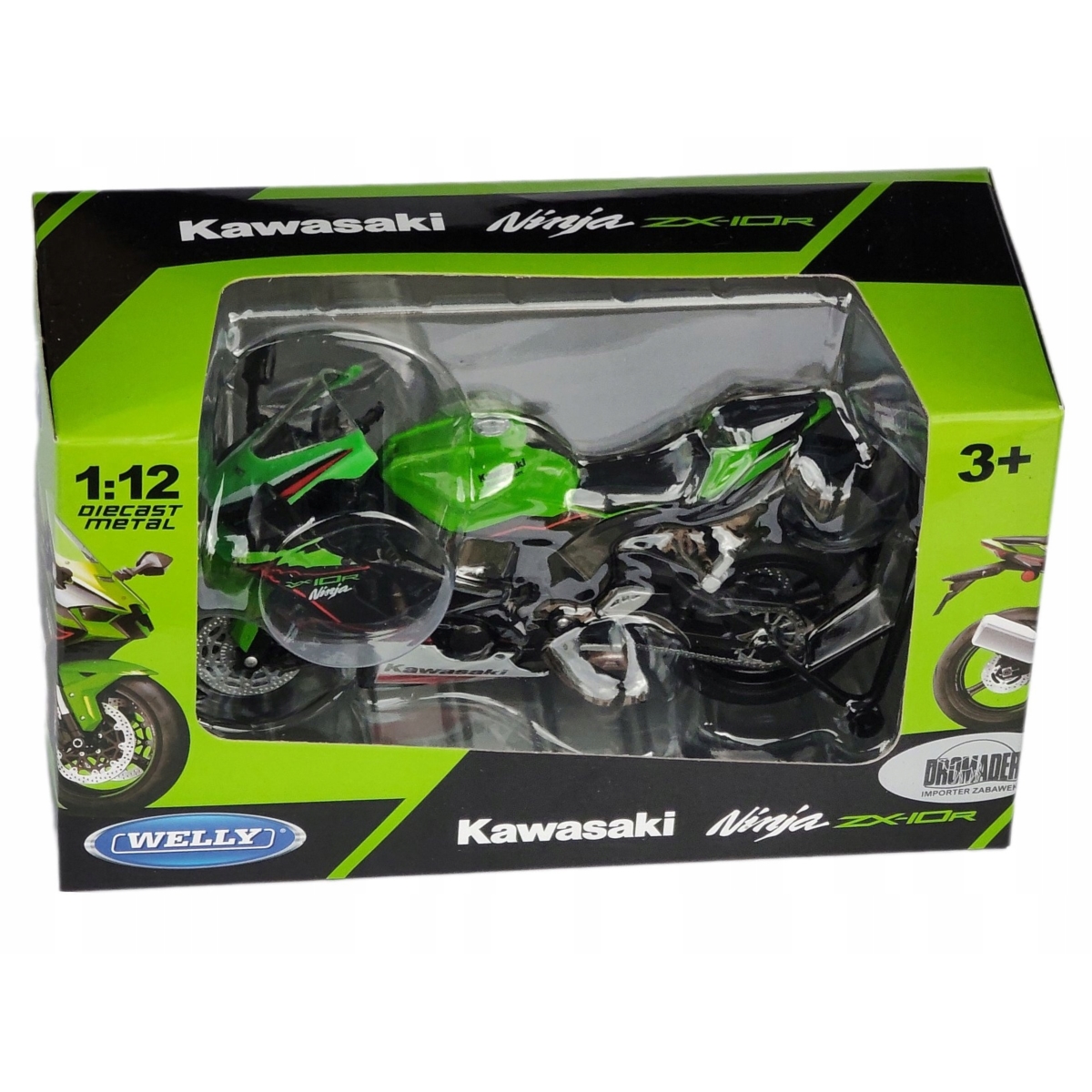 WELLY 1:12 motocykl Kawasaki Ninja ZX10R 62204