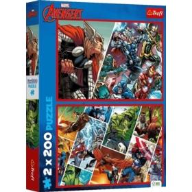 PUZZLE 2x200 Obrońcy świata Marvel The Aveng.13318