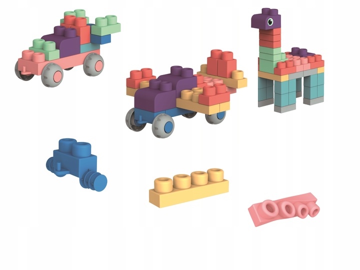 SMILY PLAY MIĘKKIE KLOCKI 50EL