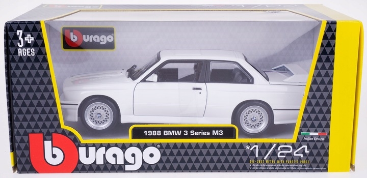 BBU 1:24 BMW M3 E30 1988 white 21100WT 14309