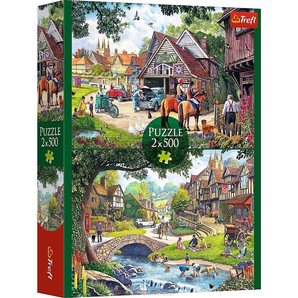 PUZZLE 2x500 Sielankowe życie 37494