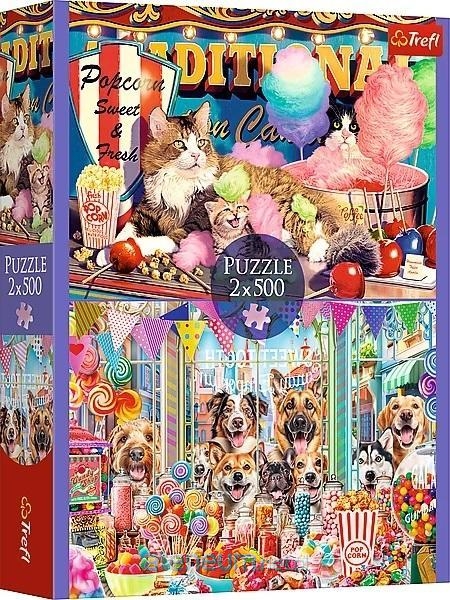 PUZZLE 2x500 Puszyści przyjaciele 37495