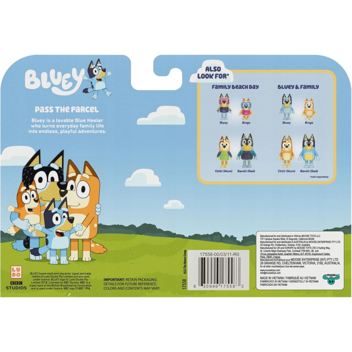 TMT BLUey figirka przesyłka 4pak BLU17558 75583