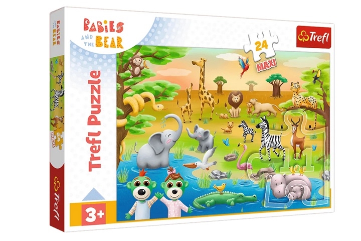 PUZZLE MAXI 24 Safari Bobaski /KAZSTUDIO 14373