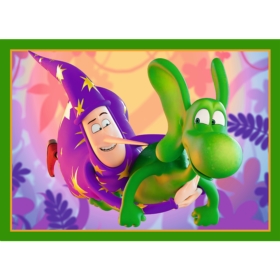 PUZZLE 4w1 Świat Smoka Diplodoka/ Human Film 34663