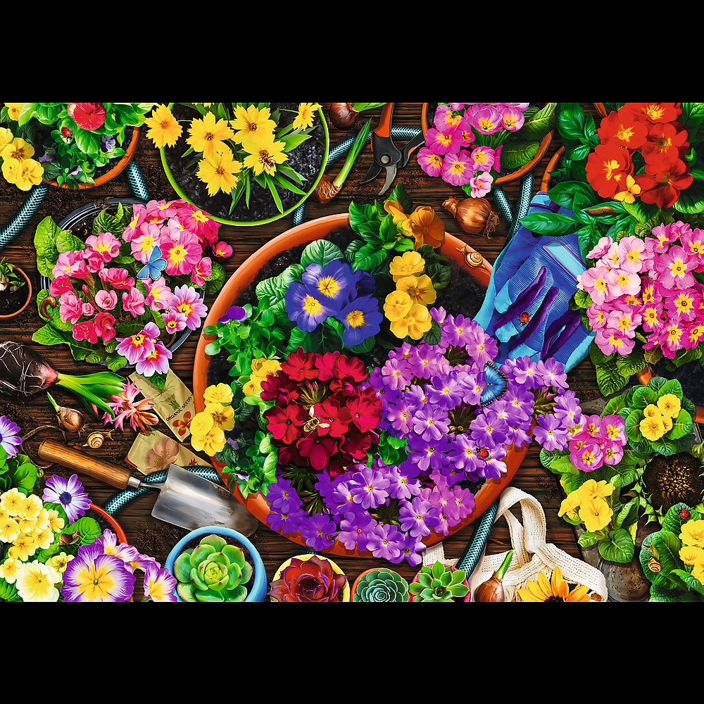 PUZZLE 2x500 Prace w ogrodzie 37529