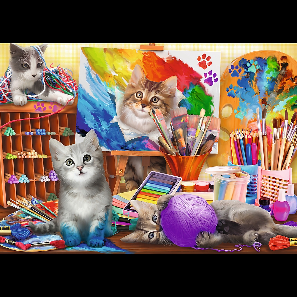 PUZZLE 2x500 Sztuka malowania 37530