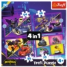 PUZZLE 4w1 Poznaj Batwheels /Warner 34658