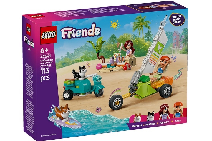 42641 LEGO FRIENDS PRZYGODA Z SURFUJĄCYMI PSAMI