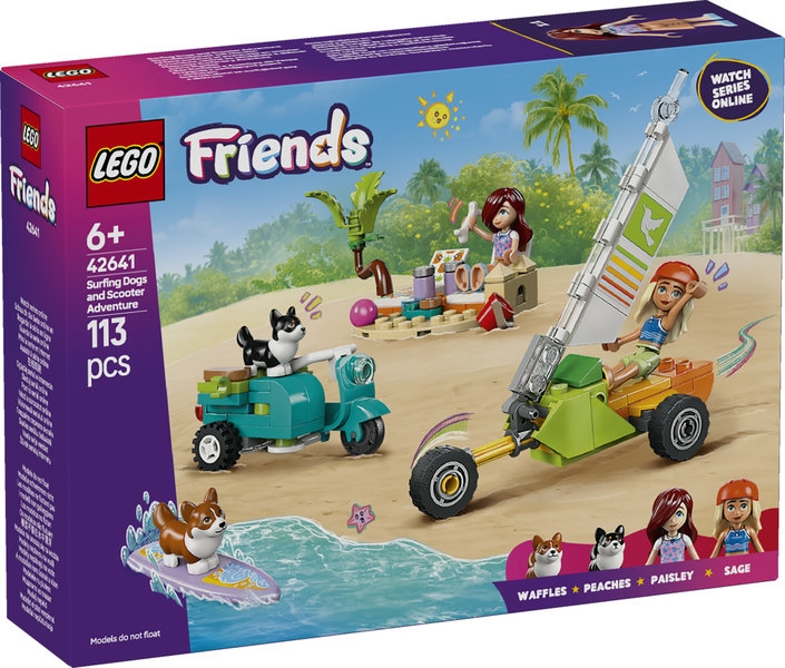 42641 LEGO FRIENDS PRZYGODA Z SURFUJĄCYMI PSAMI
