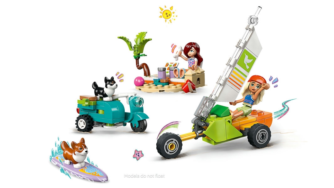 42641 LEGO FRIENDS PRZYGODA Z SURFUJĄCYMI PSAMI