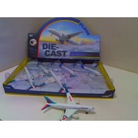 Samolot pasażerski metalowy św/dźw 6szt/op 1272116