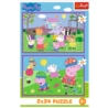 PUZZLE 2x24 Peppa na placu zabaw 34435