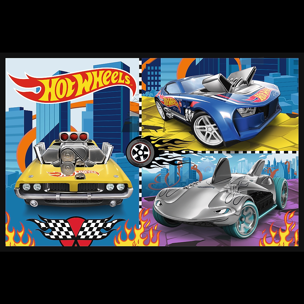 PUZZLE 2x70 Samochodziki /Hot Wheels 34442