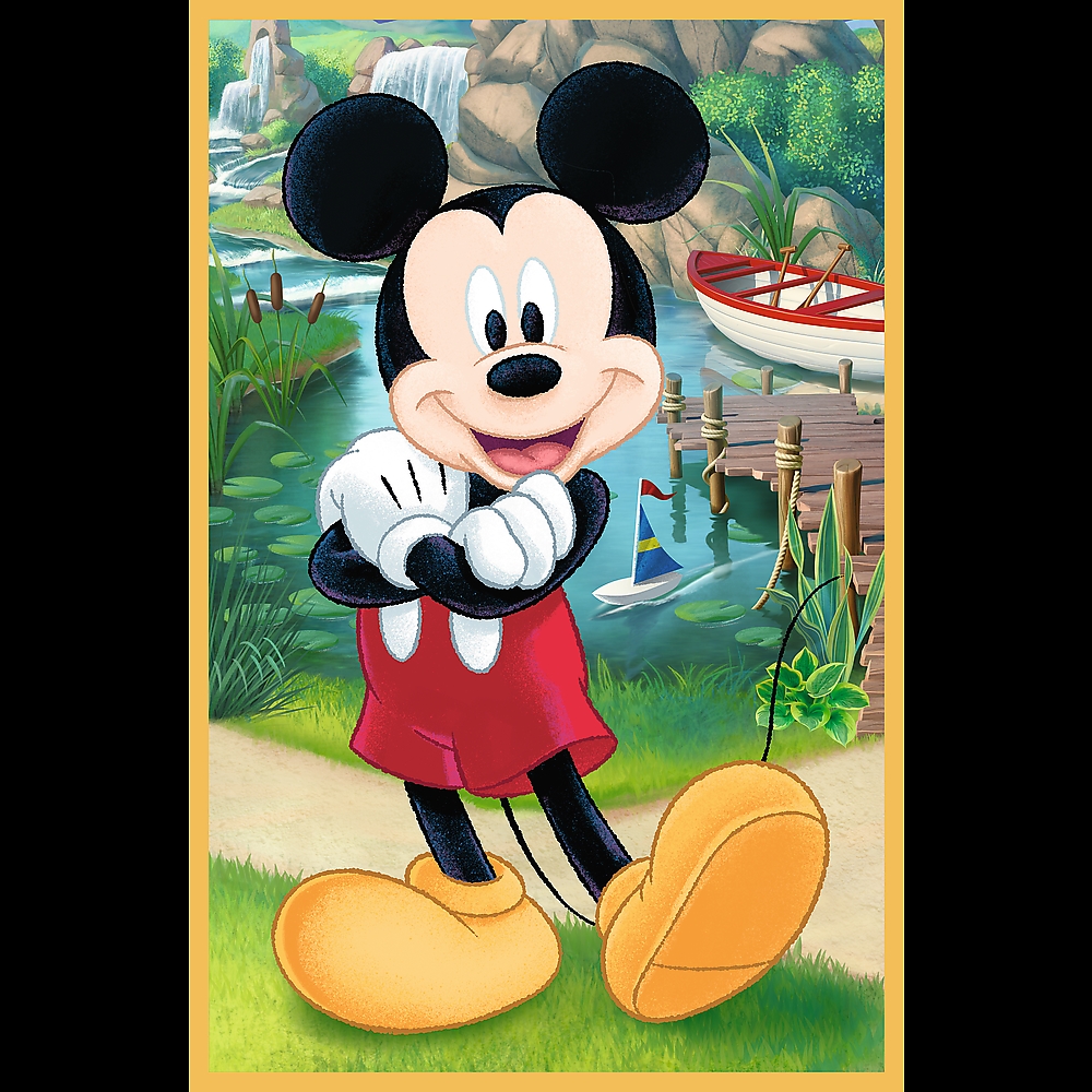PUZZLE 3x50 Myszki na wakacjach /Disney 34881