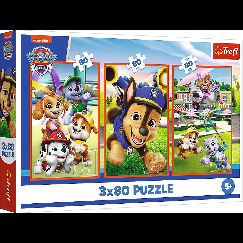 PUZZLE 3x80 Psia zgraja /Psi Patrol 34886