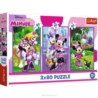 PUZZLE 3x80 Minnie i przyjaciele /Disney 34889