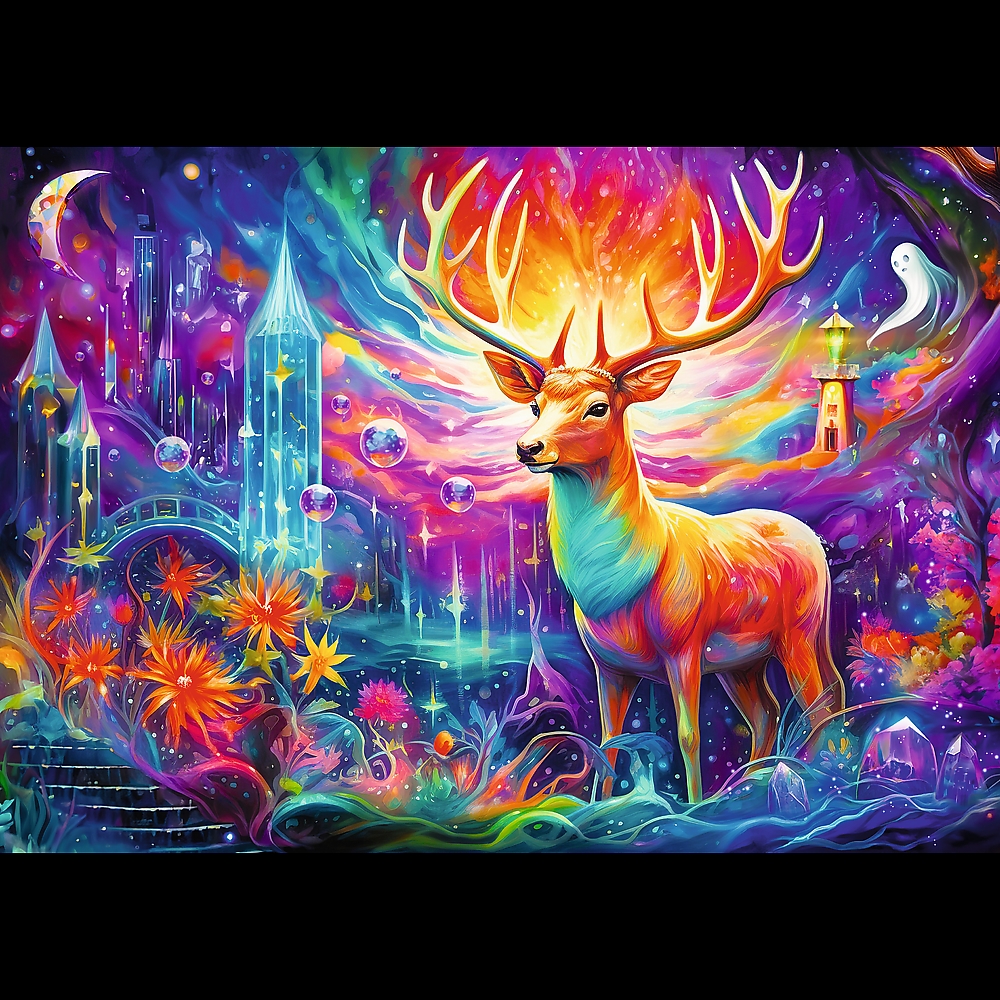 PUZZLE 1000 Mistyczny jeleń 10933