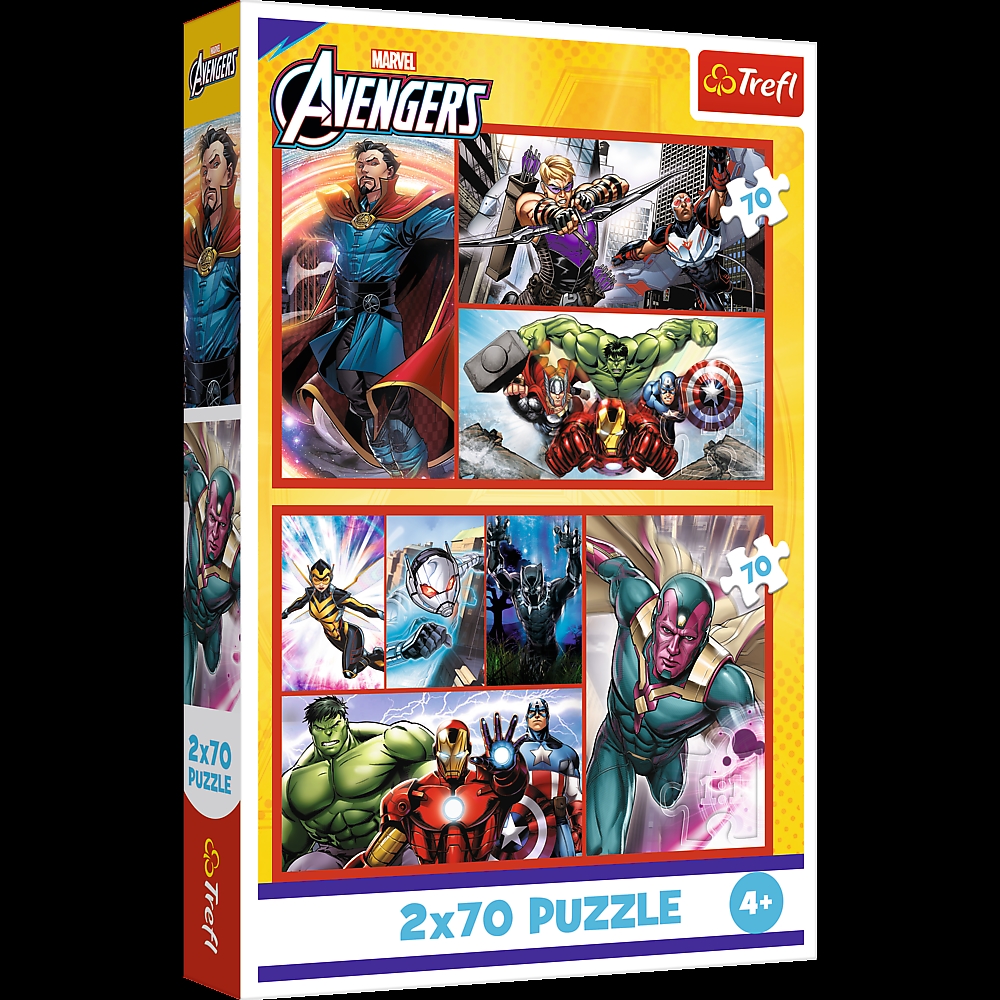 PUZZLE 2x70 Zostań bohaterem / Marvel 34439