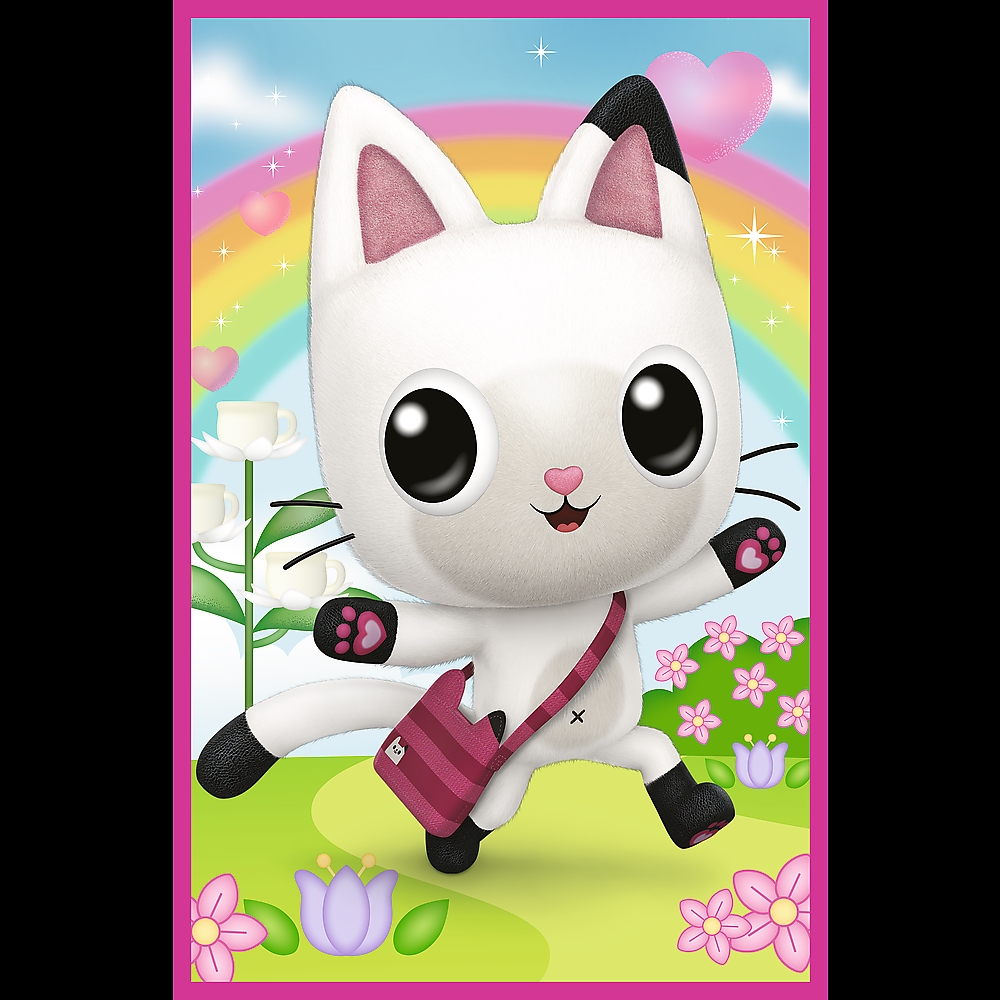 PUZZLE 3x50 Poznajcie Gabby i kotki 34876