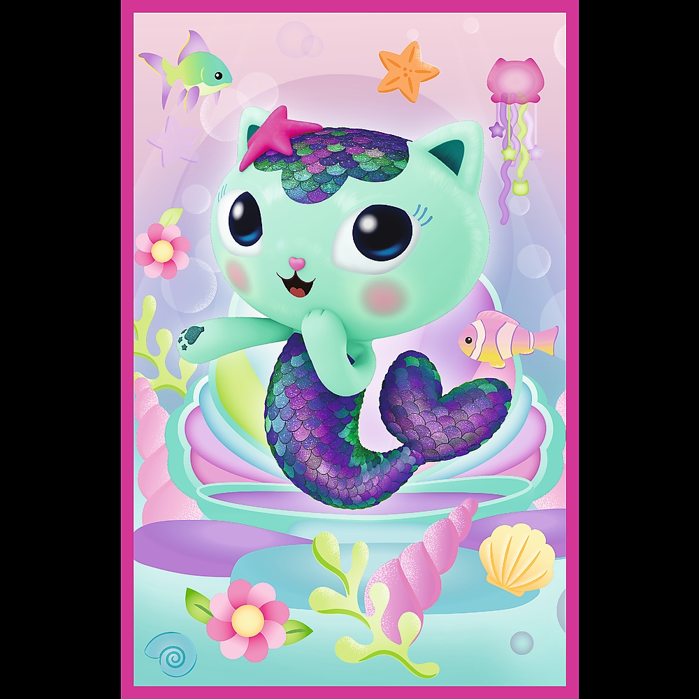 PUZZLE 3x50 Poznajcie Gabby i kotki 34876