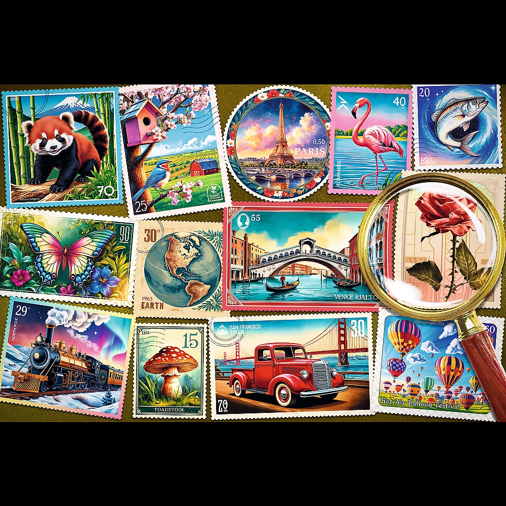 PUZZLE 300 Senior EasyPiece Znaczki pocztowe 23100