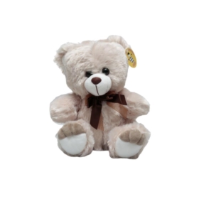 Miś beżowy z brązową kokardką duży VIC03447 34474