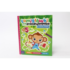 Łamigłówki dla przedszkol.z wesołą małpką 34513