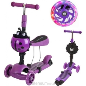 Hulajnoga balans 3w1 Biedronka fiolet 1028675